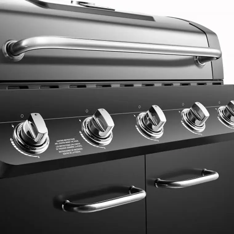PARRILLA A GAS 5 QUEMADORES + QUEMADOR LATERAL BLACK PREMIER DYNAGLO (160 x 115 x 60 cm) 9
