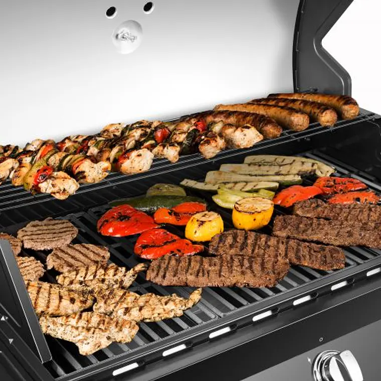 PARRILLA A GAS 5 QUEMADORES + QUEMADOR LATERAL BLACK PREMIER DYNAGLO (160 x 115 x 60 cm) 14