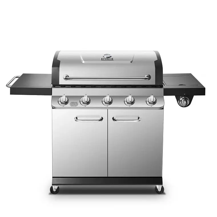 PARRILLA A GAS 5 QUEMADORES + QUEMADOR LATERAL ACERO INOXIDABLE PREMIER DYNAGLO (160 x 115 x 60 cm) 2
