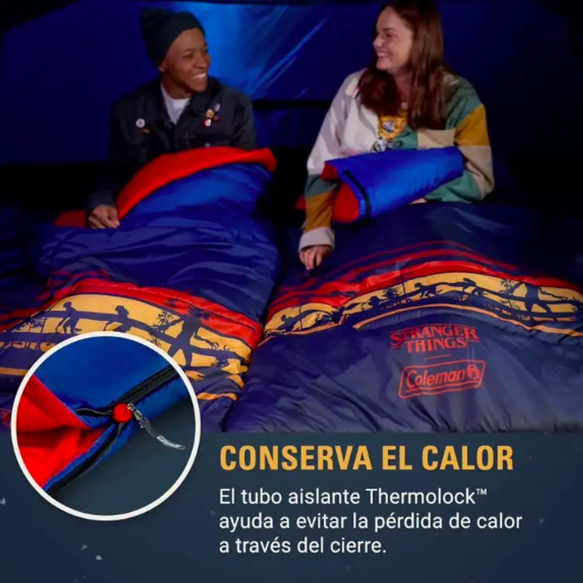 SACO DE DORMIR COLEMAN STRANGER THINGS 10°C (23.87 x 24.89 x 42.92 cm) 4
