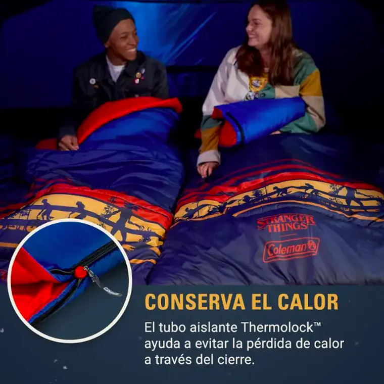 SACO DE DORMIR COLEMAN STRANGER THINGS 10°C (23.87 x 24.89 x 42.92 cm) 4
