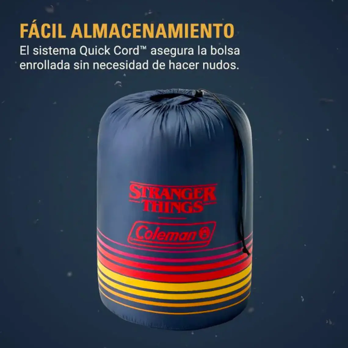 SACO DE DORMIR COLEMAN STRANGER THINGS 10°C (23.87 x 24.89 x 42.92 cm) 6