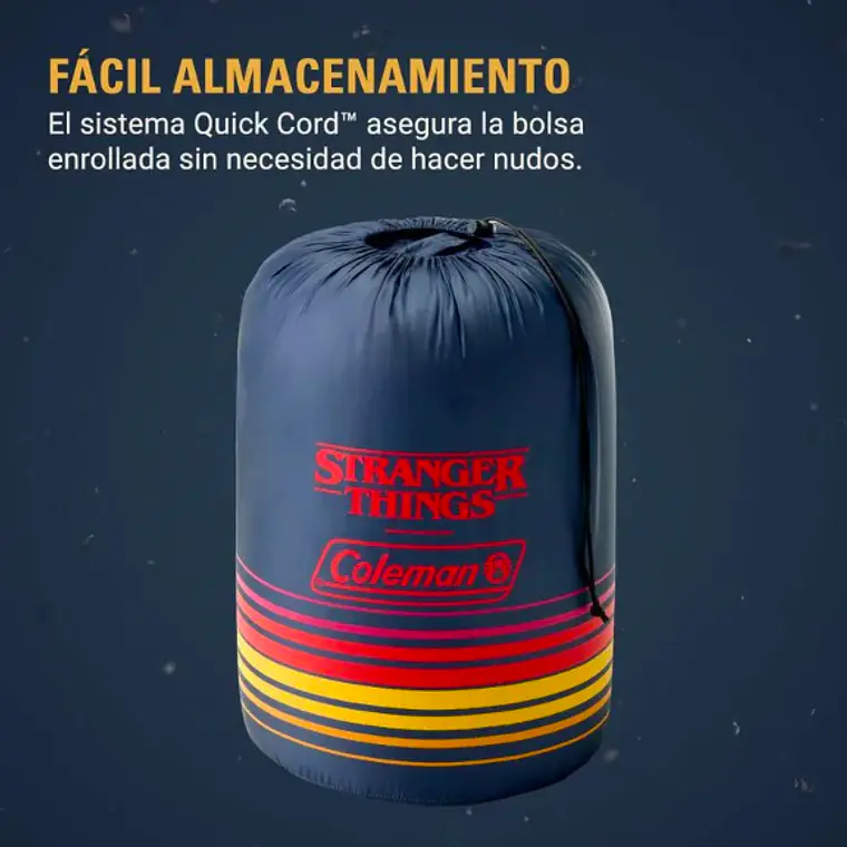SACO DE DORMIR COLEMAN STRANGER THINGS 10°C (23.87 x 24.89 x 42.92 cm) 6