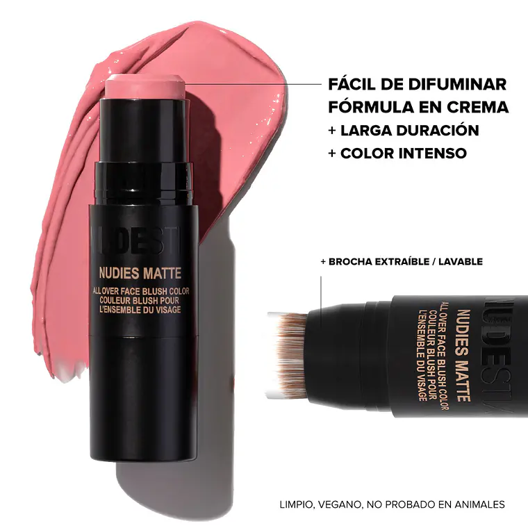 NUDESTIX - NUDIES MATTE BLUSH / MOODIE BLU 6