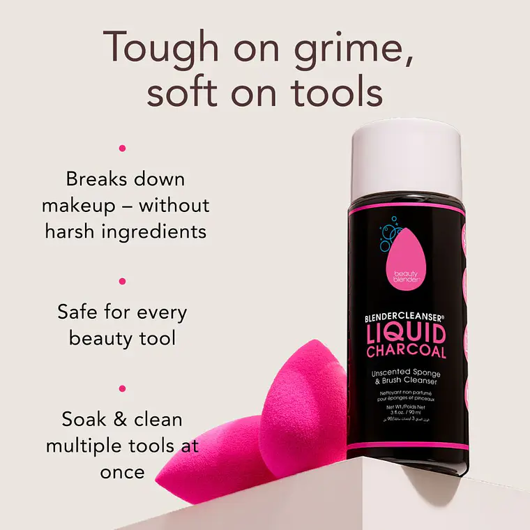 BEAUTY BLENDER - CHARCOAL LIQUID BLENDER CLEANSER (90 ML) 2