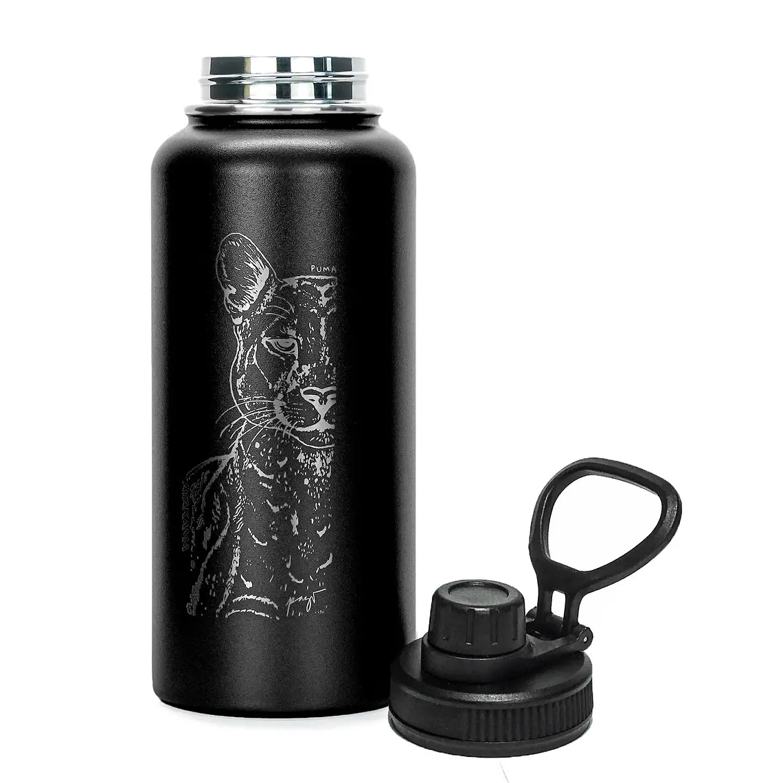 BOTELLA TÉRMICA NEGRO PUMA (960 ML) 2