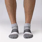 CALCETÍN DEPORTIVO LANA MERINO CORTO GRIS (TALLAS S/M y L/XL) - Miniatura 2