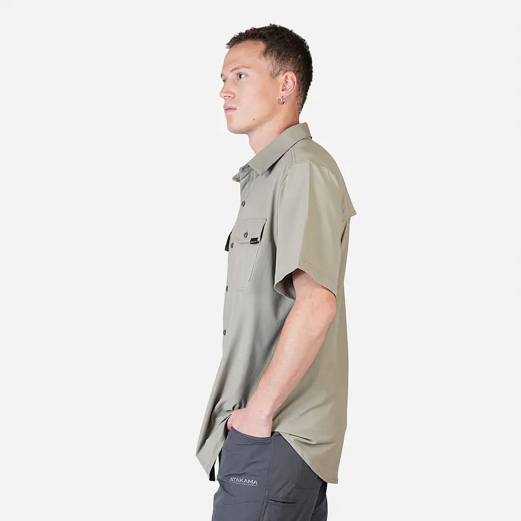 CAMISA MANGA CORTA HOMBRE HORIZONTE VERDE (TALLAS S a L)  2