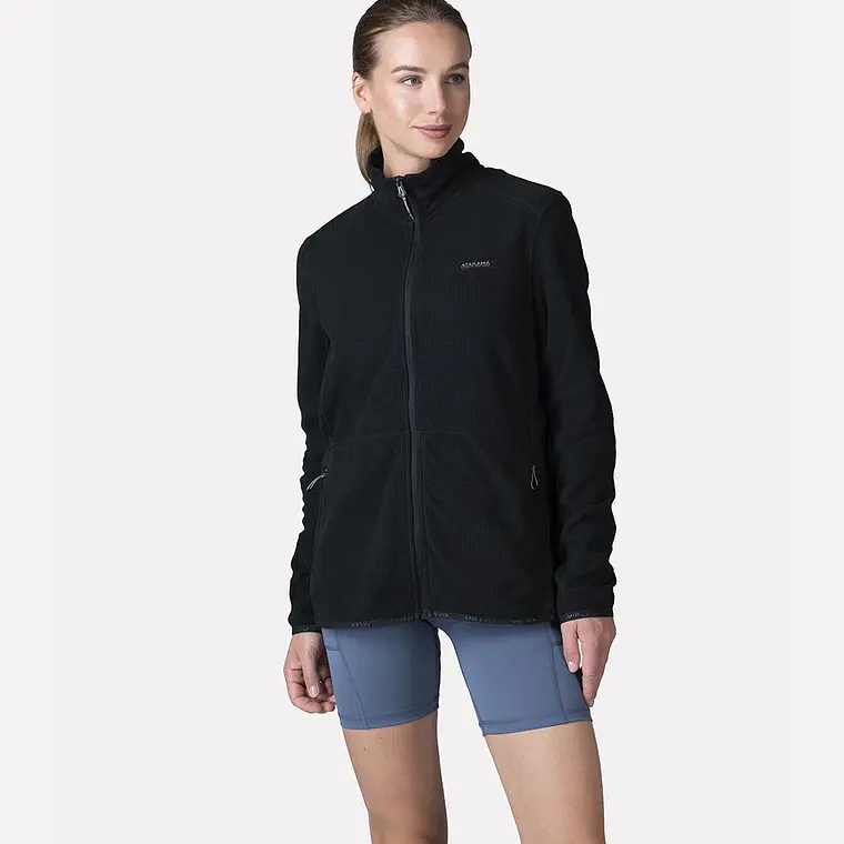 POLAR FLEECE DEPORTIVO MUJER TERRA FULL-ZIP  NEGRO (TALLA XS a XL)  1