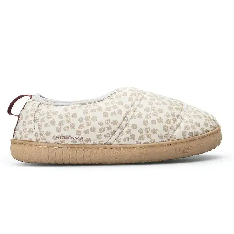 PANTUFLA TÉRMICA FUTALEUFÚ FLEX NU-B BEIGE FLORES (TALLA 40/41) 2