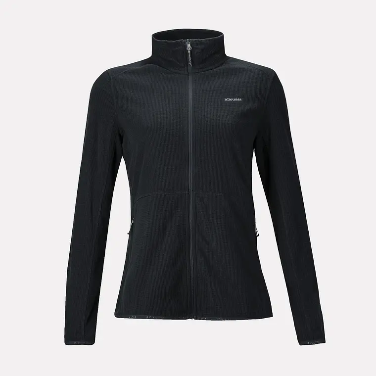 POLAR FLEECE DEPORTIVO MUJER TERRA FULL-ZIP  NEGRO (TALLA XS a XL)  2