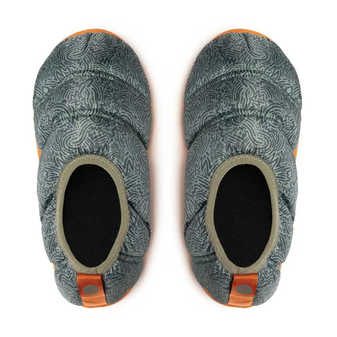 PANTUFLA TÉRMICAS FUTALEUFÚ NIÑOS SOFT NU-B FOAM VERDE GRIS PRINT (TALLA M) 2