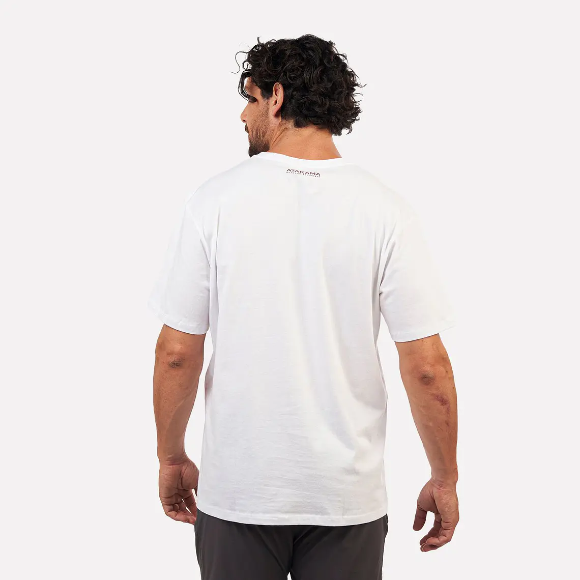POLERA MANGA CORTA HOMBRE CUERNOS DEL PAINE BLANCO (TALLAS S a XL) - SIN TABLA DE TALLAS 3