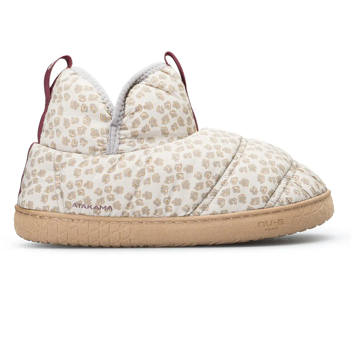PANTUFLA TÉRMICA CAÑA ALTA NAVARINO FLEX NU-B FOAM BEIGE FLORES (TALLA 36/37) 2