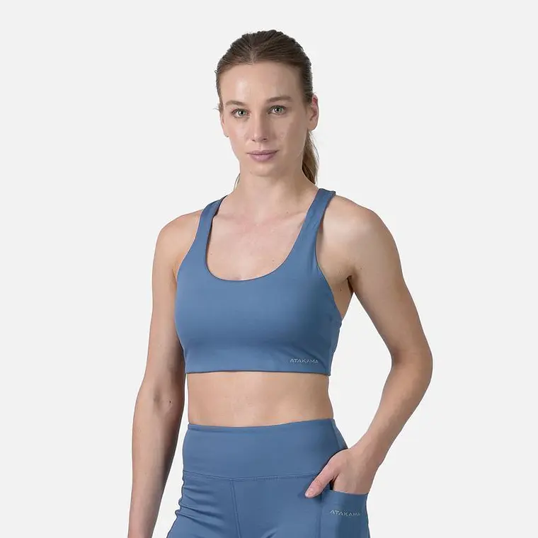 PETO DEPORTIVO MUJER AURA FITFLEX AZUL PETRÓLEO (TALLA XS y M a XL) 1
