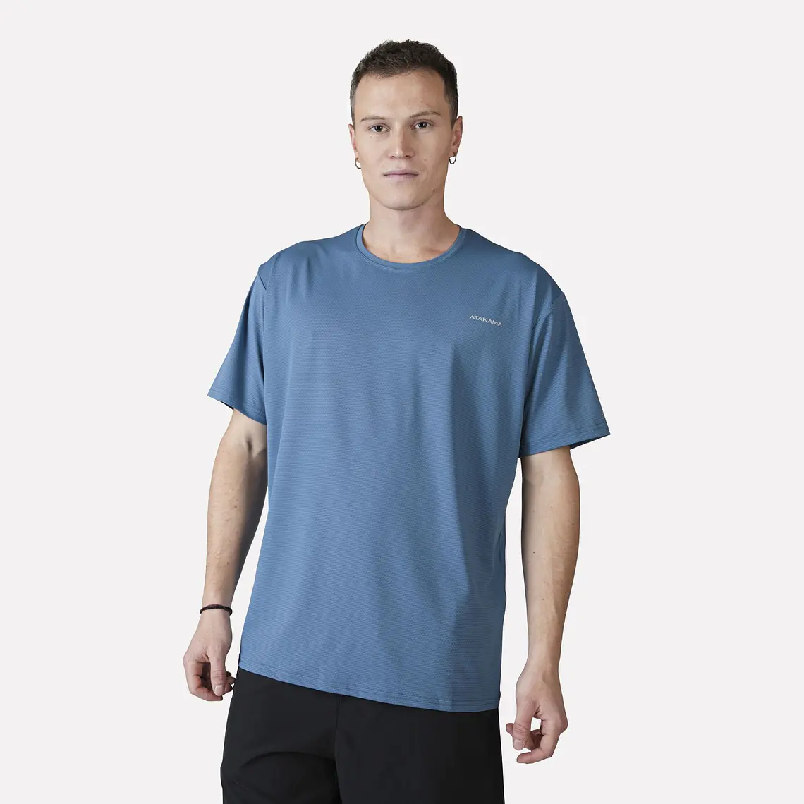 POLERA DEPORTIVA DRY CORE HOMBRE DINÁMICA AZUL (TALLAS S a L)  2