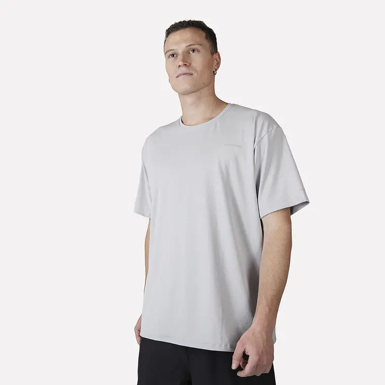 POLERA DEPORTIVA DRY CORE HOMBRE DINÁMICA GRIS (TALLAS S a XL)  2