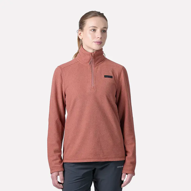 POLAR TEXTURADO MUJER VENTISQUERO BURDEO (TALLAS XS y M a XL) 1