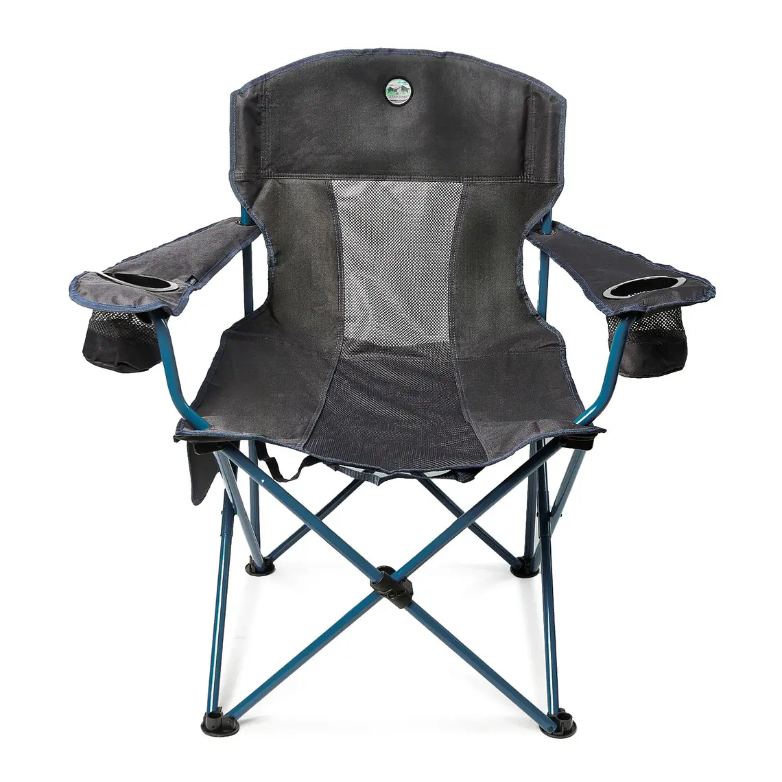 SILLA DE CAMPING LLAIMA XL GRIS/AZUL 1