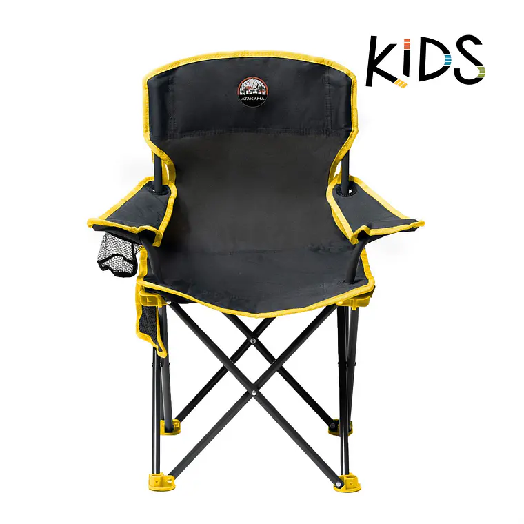 SILLA DE CAMPING NIÑOS CHAITÉN GRIS/AMARILLO 1