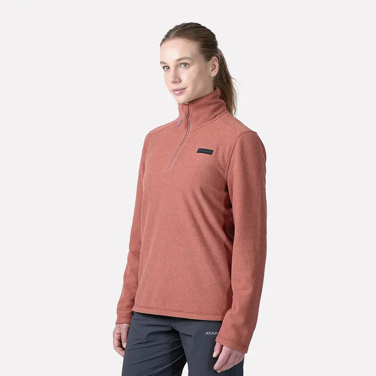 POLAR TEXTURADO MUJER VENTISQUERO BURDEO (TALLAS XS y M a XL) 2