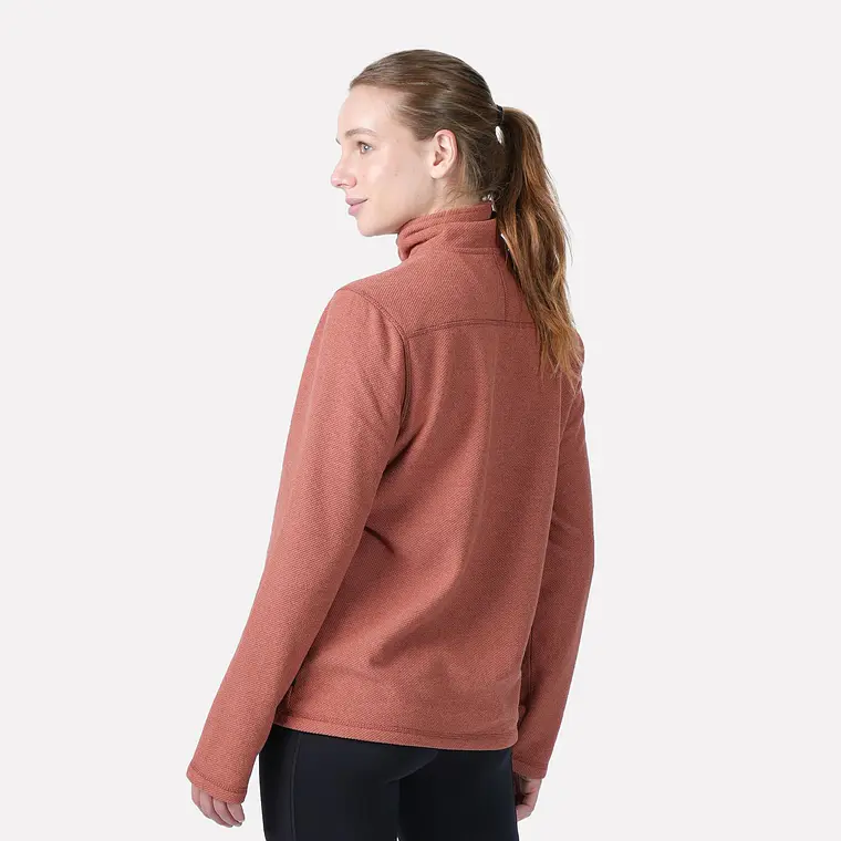 POLAR TEXTURADO MUJER VENTISQUERO BURDEO (TALLAS XS y M a XL) 3
