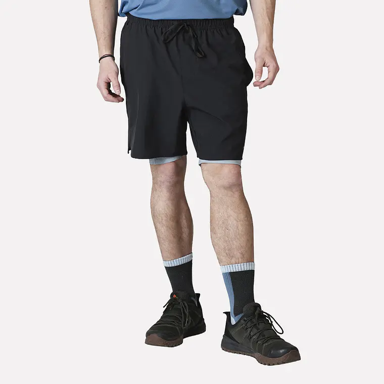 SHORT DEPORTIVO HOMBRE TRAILFIT NEGRO (TALLAS S a XL)  1
