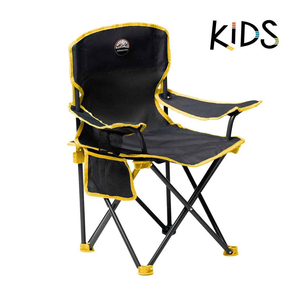 SILLA DE CAMPING NIÑOS CHAITÉN GRIS/AMARILLO 2