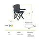 SILLA DE CAMPING NIÑOS CHAITÉN GRIS/AMARILLO - Miniatura 3