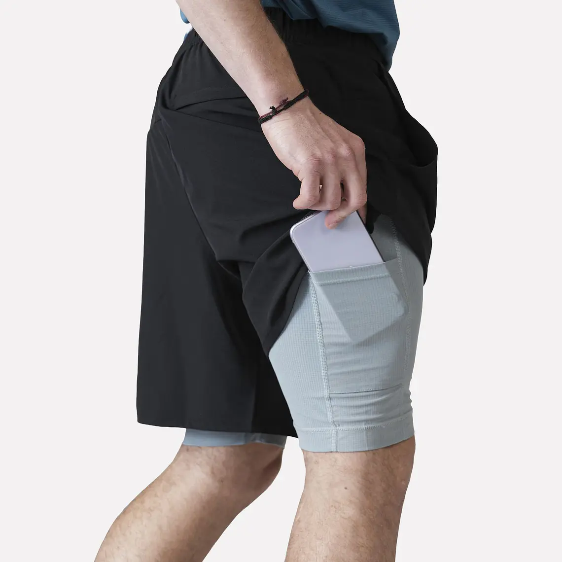 SHORT DEPORTIVO HOMBRE TRAILFIT NEGRO (TALLAS S a XL)  3