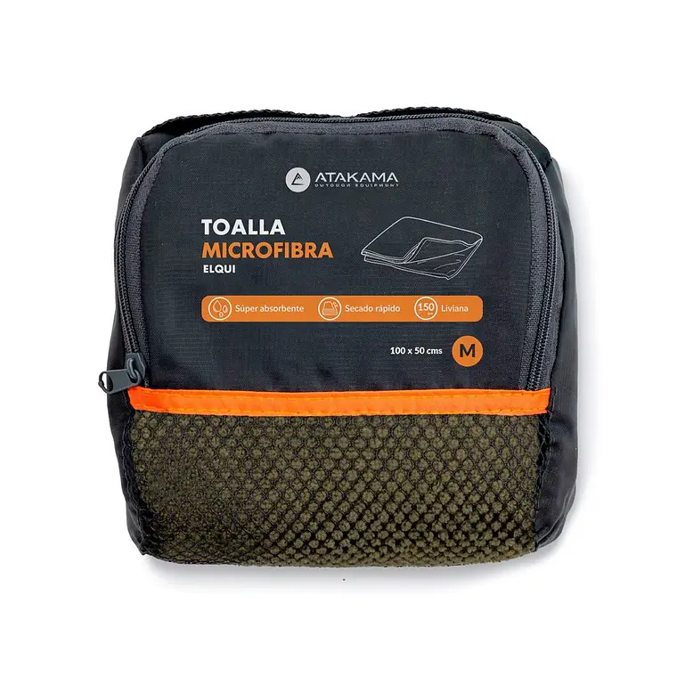 TOALLA MICROFIBRA ELQUI VERDE (TALLA M) 3