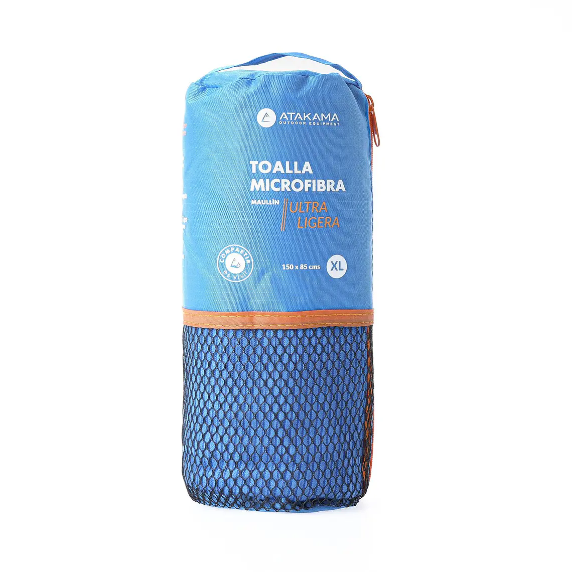 TOALLA MICROFIBRA ULTRA LIGERA MAULLIN AZUL (TALLA XL) 4