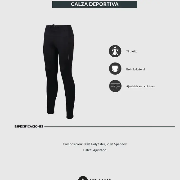CALZA DEPORTIVA MUJER PANORAMICA VERDE (TALLAS XS y L) 4