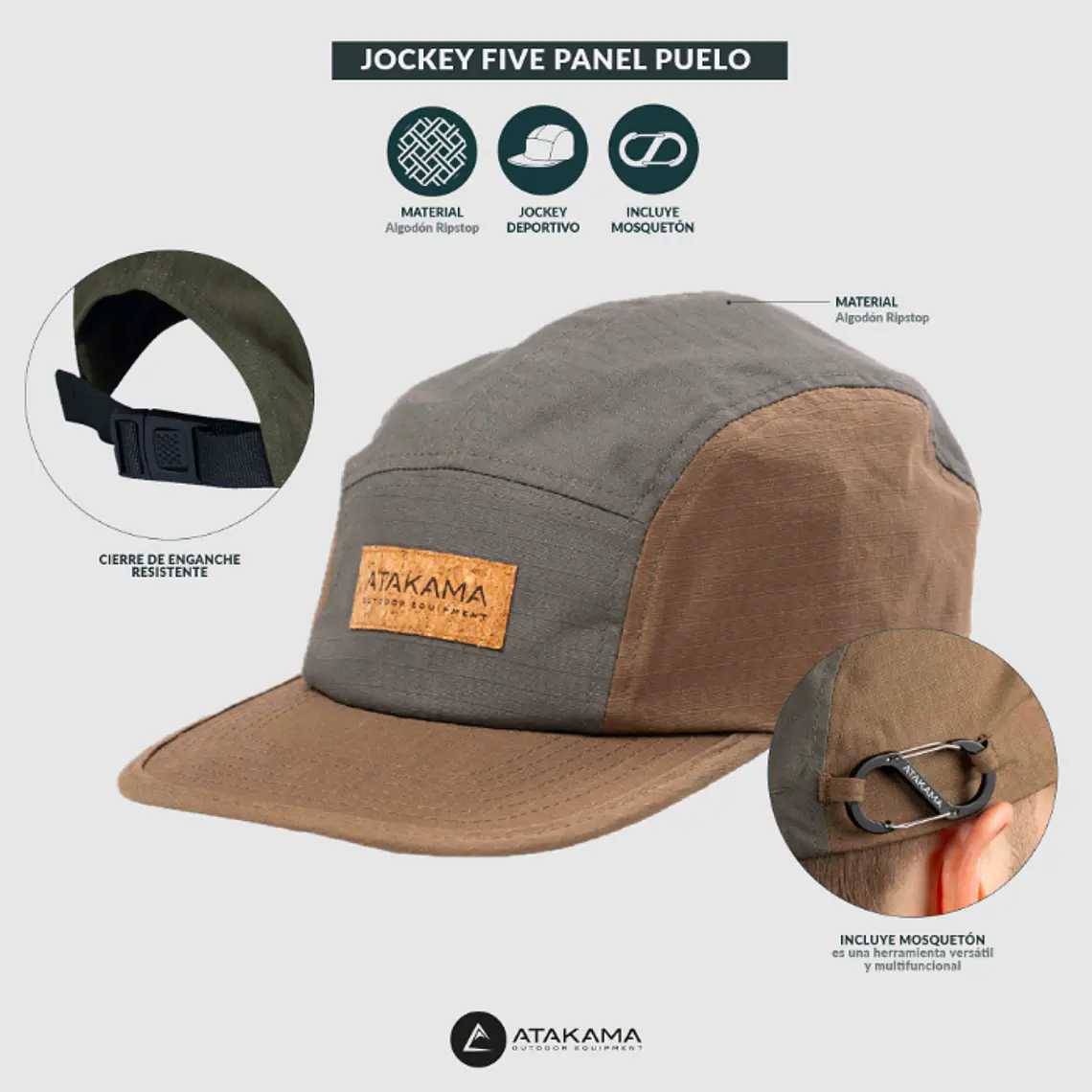 JOCKEY FIVE PANEL PUELO AZUL 4
