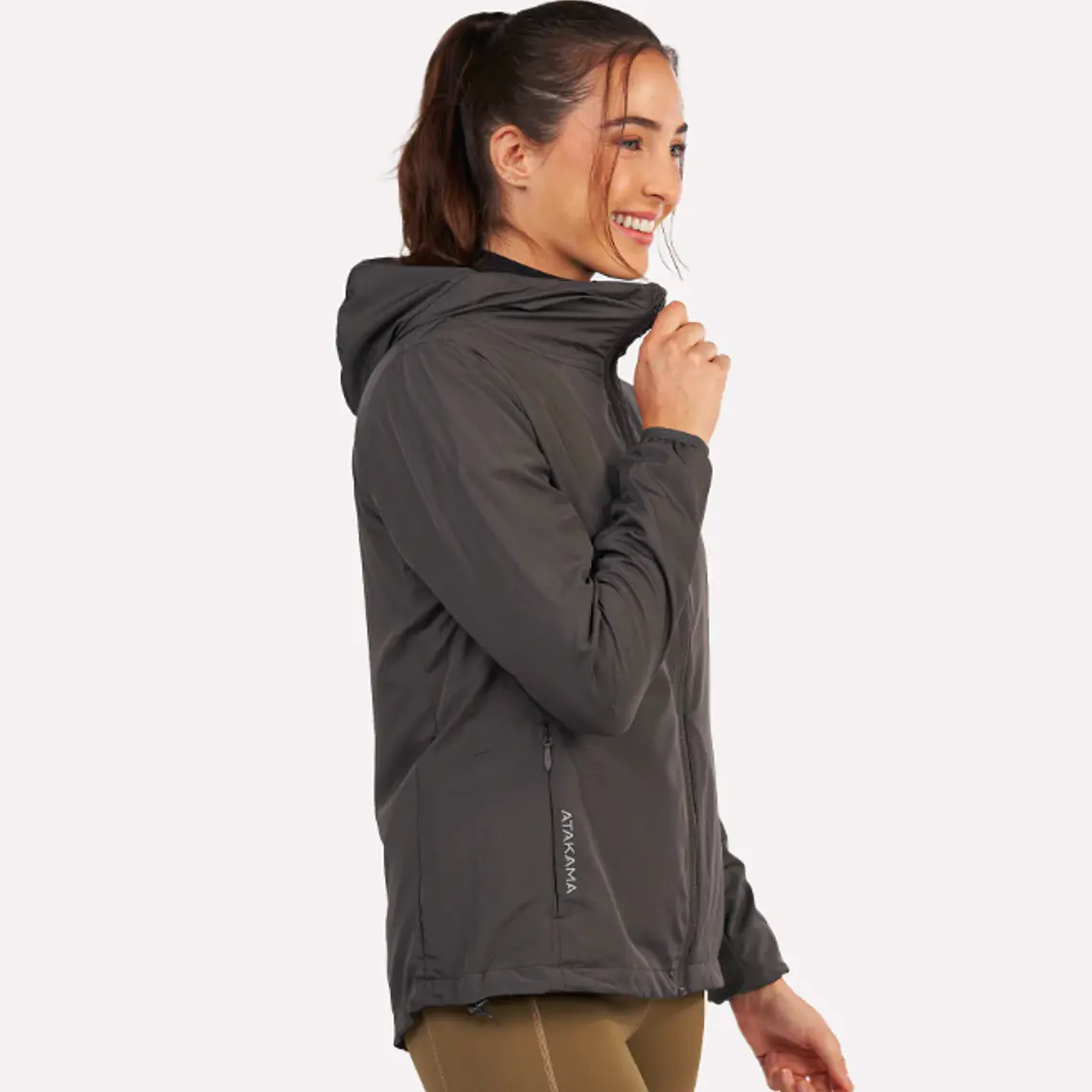 CORTAVIENTO MUJER DECLIVE GRIS (TALLA XS) 3