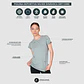 POLERA DEPORTIVA DRY CORE MUJER DINÁMICA CELESTE (TALLAS S a XL)  - Miniatura 5