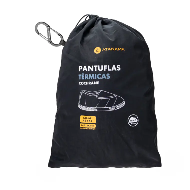 PANTUFLA TÉRMICA COCHRANE FLEX VELCRO NU-B FOAM NEGRO (TALLAS 36/37 y 38/39) 6