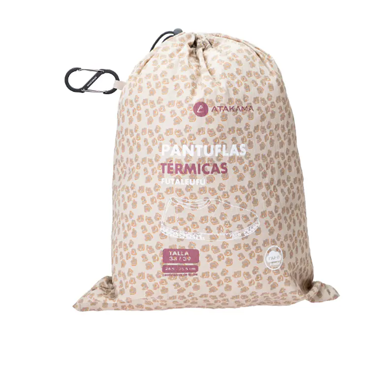 PANTUFLA TÉRMICA FUTALEUFÚ FLEX NU-B BEIGE FLORES (TALLA 40/41) 5