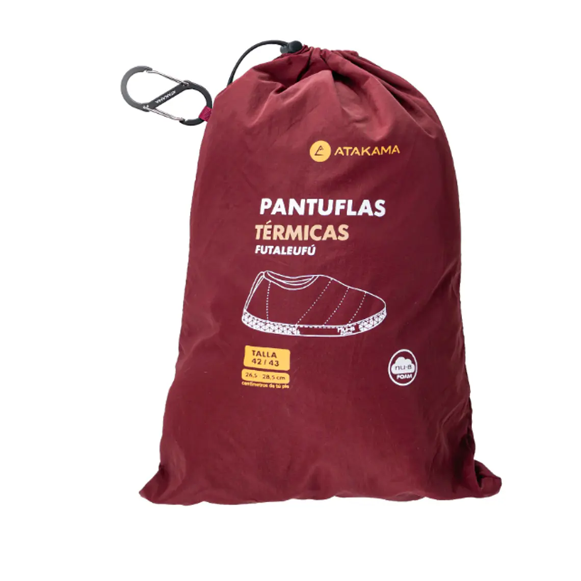 PANTUFLA TÉRMICA FUTALEUFÚ FLEX NU-B FOAM BURDEO (42/43 y 44/45) 4