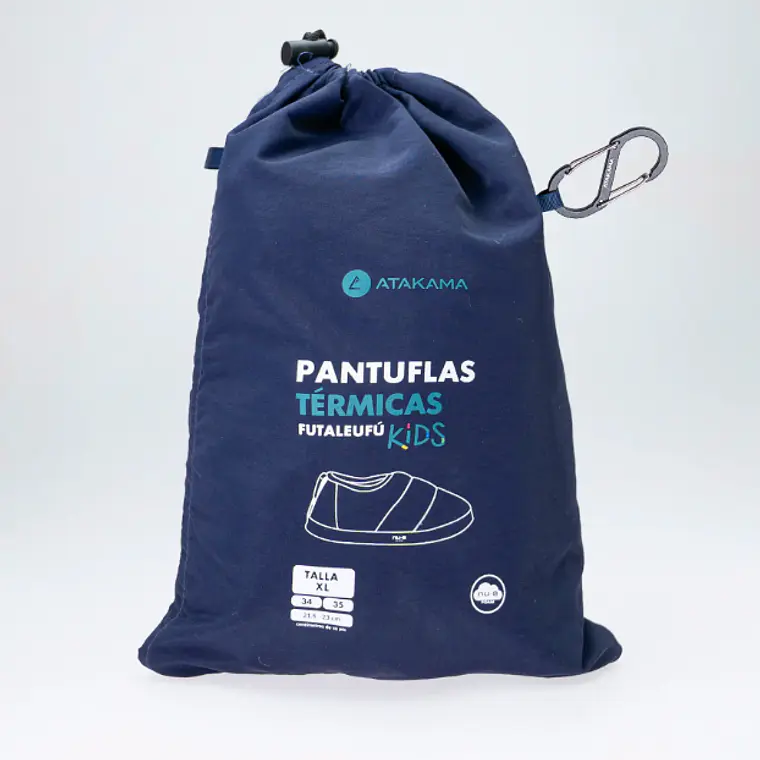 PANTUFLAS TÉRMICAS FUTALEUFÚ NIÑOS SOFT NU-B AZUL MARINO (TALLAS XS a XL) 5