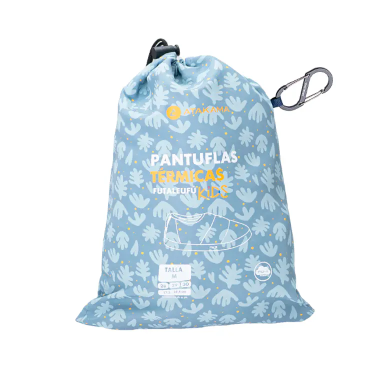 PANTUFLA TÉRMICAS FUTALEUFÚ NIÑOS SOFT NU-B FOAM CELESTE HELECHO (TALLAS XS y S) 5