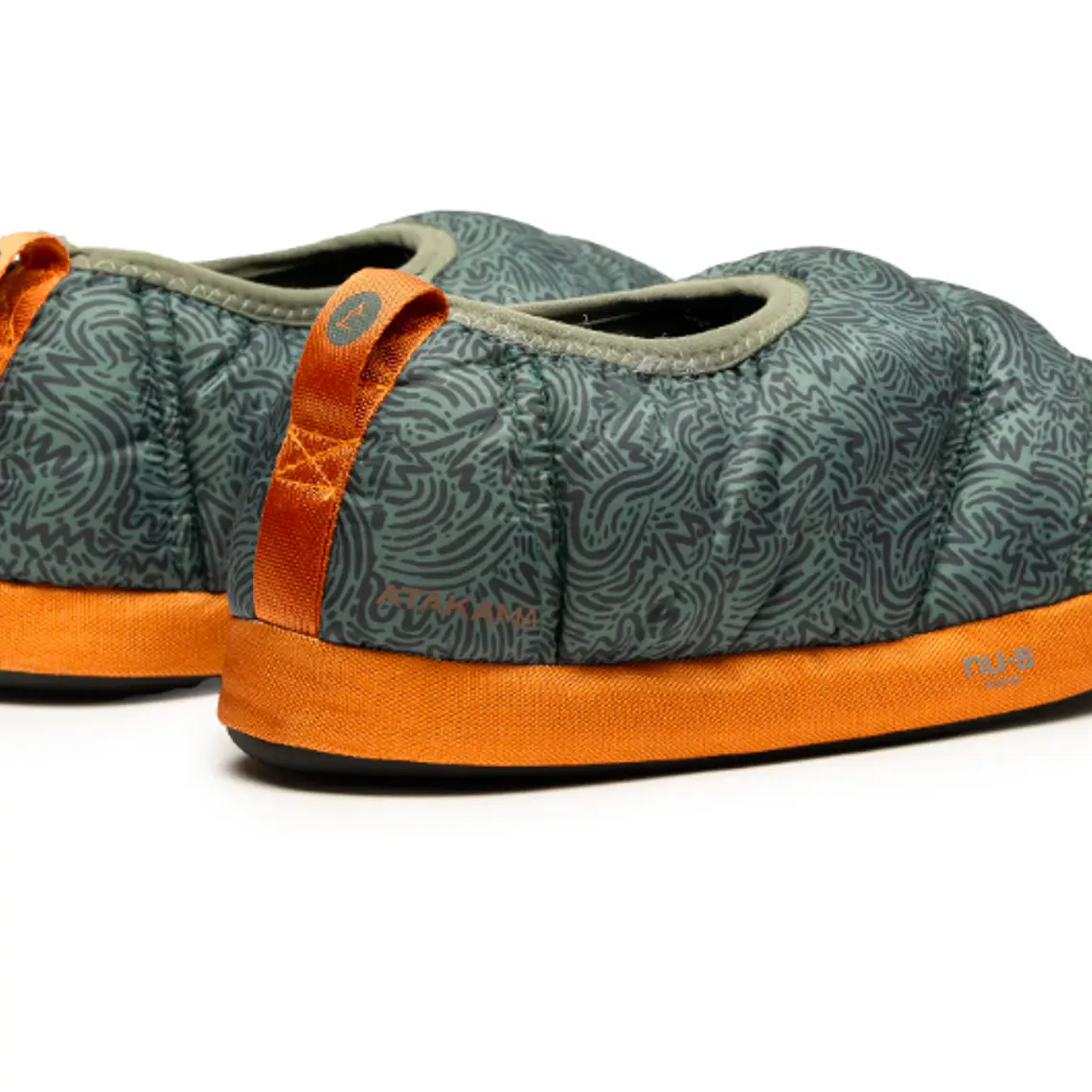 PANTUFLA TÉRMICAS FUTALEUFÚ NIÑOS SOFT NU-B FOAM VERDE GRIS PRINT (TALLA M) 4