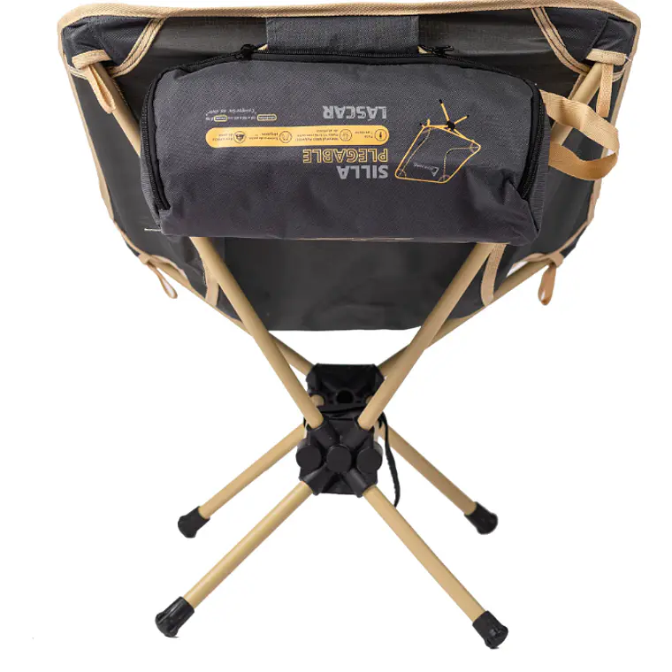SILLA PLEGABLE CAMPING LASCAR GRIS/BEIGE 3