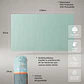 TOALLA MICROFIBRA ULTRA LIGERA MAULLIN GRIS (TALLA XL) - Miniatura 5