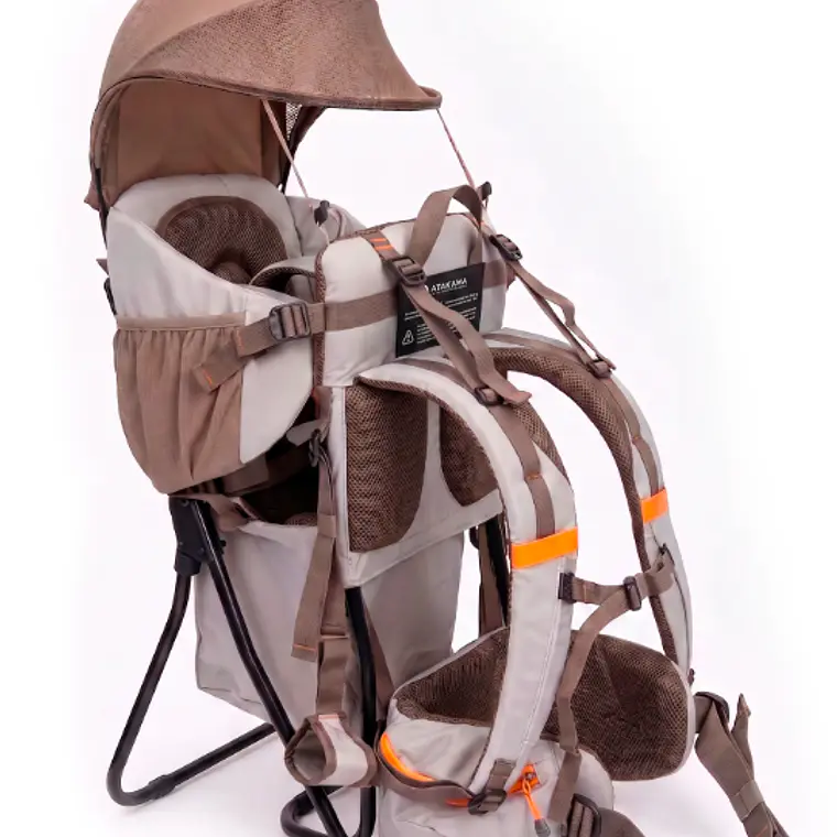 MOCHILA PORTA BEBÉ TREKKING LEONERA BEIGE (HASTA 18 KG) 1