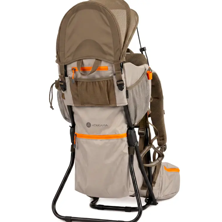 MOCHILA PORTA BEBÉ TREKKING LEONERA BEIGE (HASTA 18 KG) 2