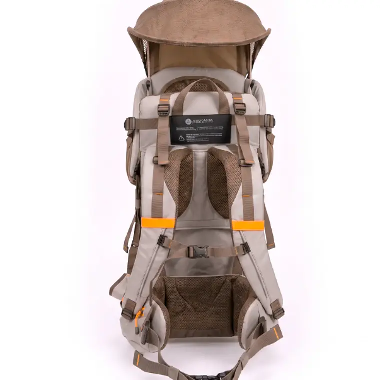MOCHILA PORTA BEBÉ TREKKING LEONERA BEIGE (HASTA 18 KG) 3