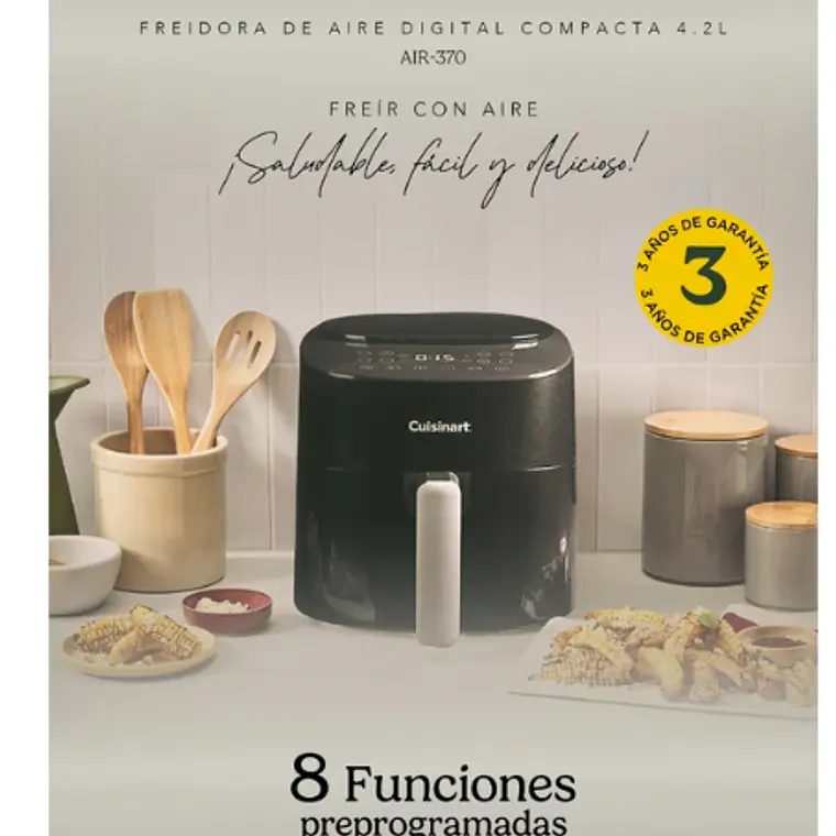 FREIDORA DE AIRE DIGITAL COMPACTA (4,2 LT) 6