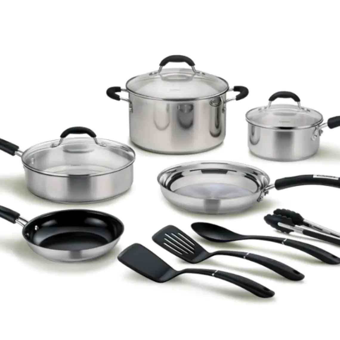 JUEGO OLLAS ACERO INOX 12 PIEZAS 1