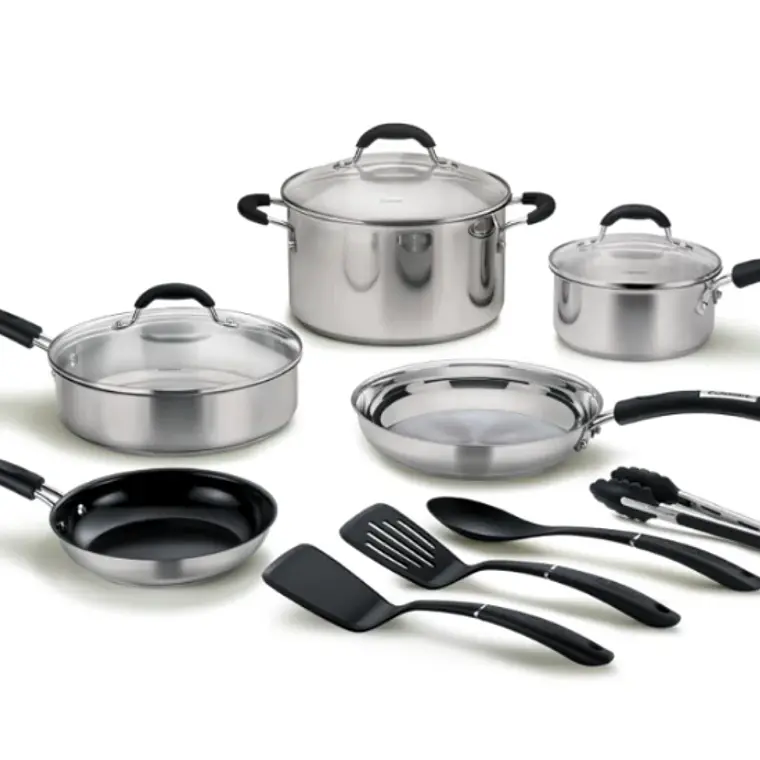 JUEGO OLLAS ACERO INOX 12 PIEZAS 1